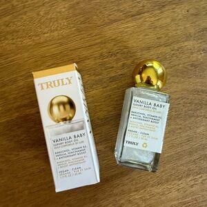 TRULY Vanilla Baby Body Oil with Gold Cap